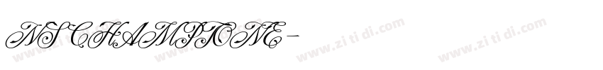 NS CHAMPTONE字体转换